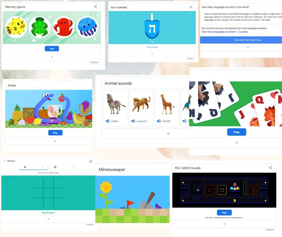 Google Memory Game | Different Google Memory Games