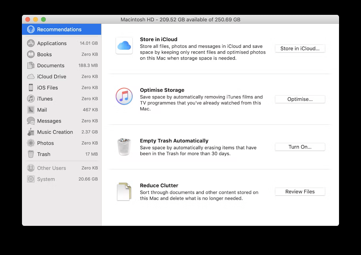 How to Clean Up Storage Space in Mac