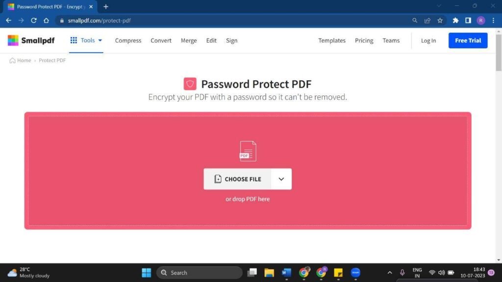 Password Protect PDF Documents