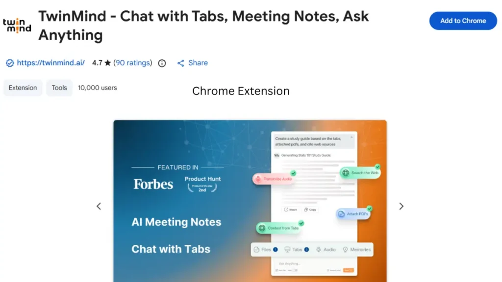 Twinmind Chrome Extension